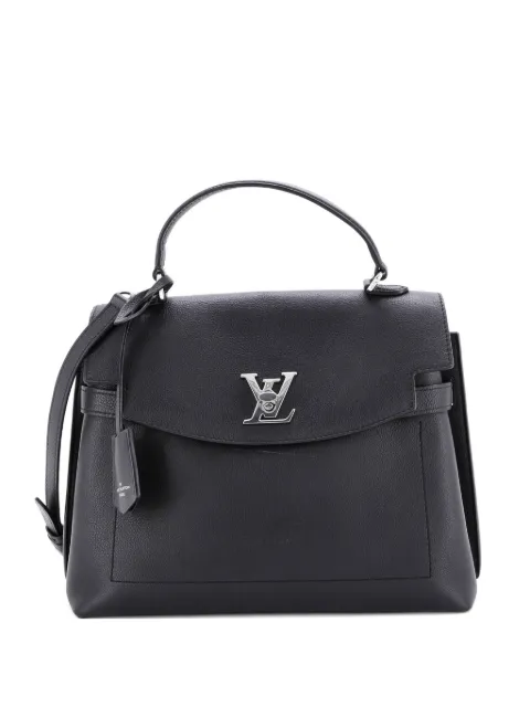 Louis Vuitton Pre-Owned Lockme Ever Handbag Leather MM satchel Black MOBG3HF1ERH6G3N8
