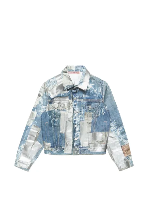 Acne Studios patchwork denim jacket Blue B90886