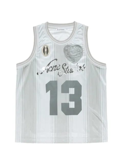 Acne Studios sports jersey tank top Grey BL0438