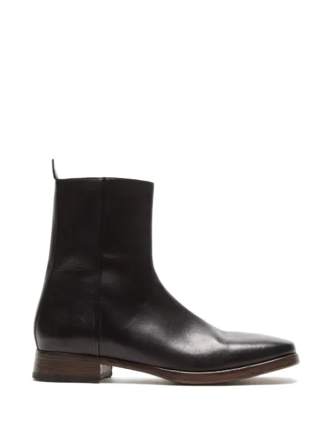 Acne Studios leather ankle boots Black BD0390