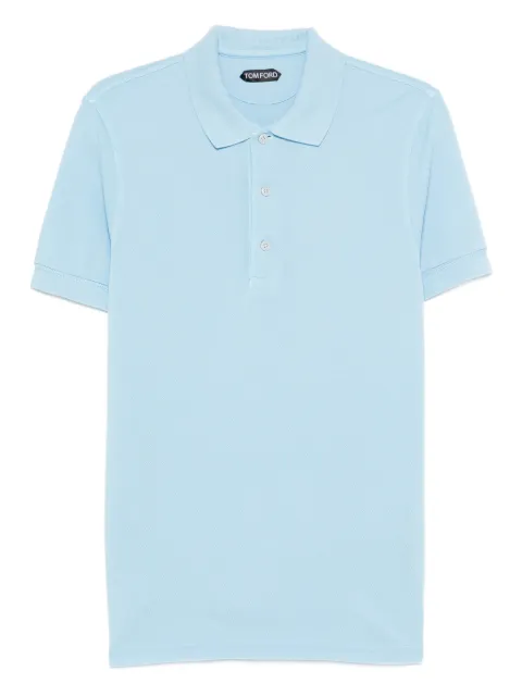 TOM FORD buttoned polo shirt Blue JPS011JMT013