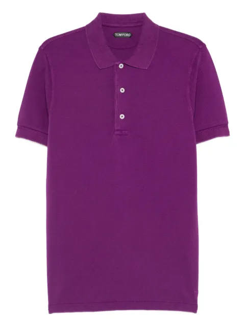 TOM FORD buttoned polo shirt Purple JPS011JMT013