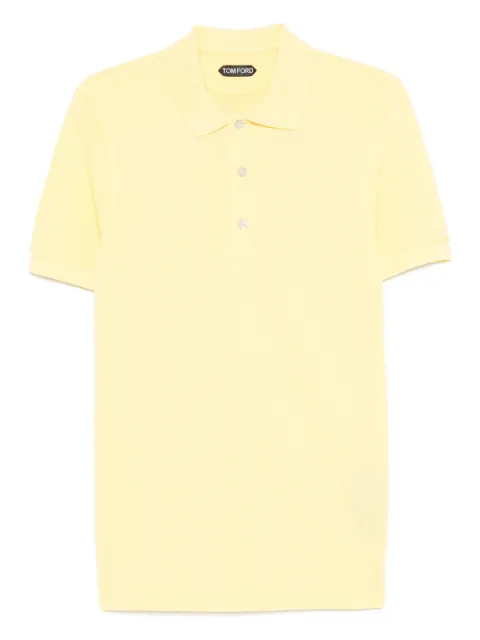 TOM FORD buttoned polo shirt Yellow JPS011JMT013