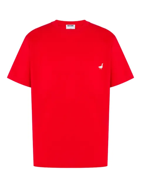 Moschino Goose organic cotton jersey T-shirt Red V07140241