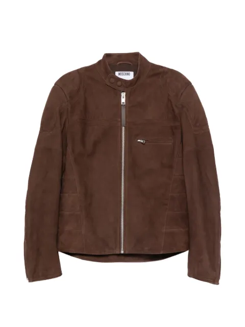 Moschino biker jacket Brown A37020272