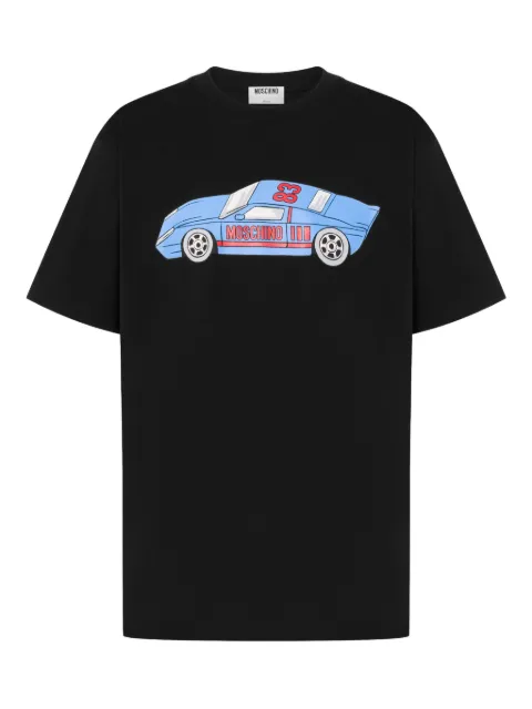 Moschino printed organic cotton jersey T-shirt Black A07030241
