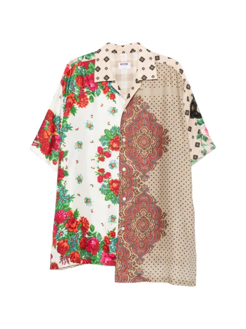 Moschino floral patchwork shirt Neutrals A02220266
