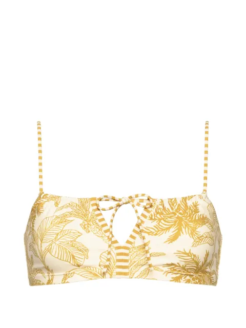 ERES Rêve floral-print bikini top White 032608