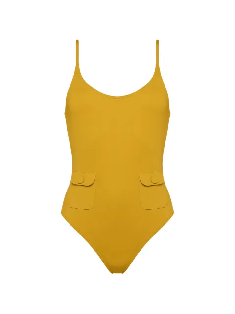 ERES round-neck swimsuit Yellow 012601