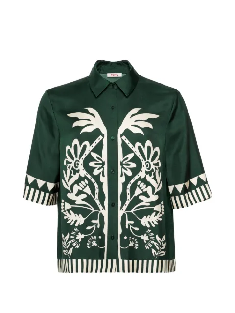 ERES floral-print shirt Green 272613