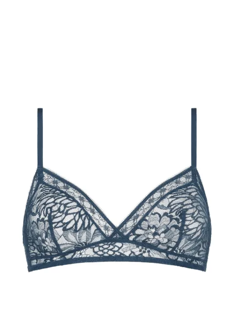ERES Vestiges floral lace triangle bra Blue 64005