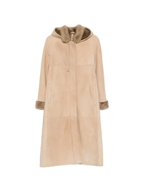 A.N.G.E.L.O. Vintage Cult 1990s hooded coat Neutrals AN780AAD
