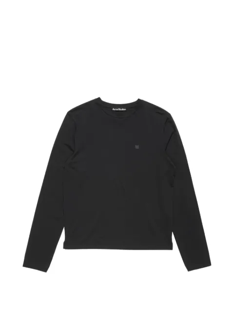 Acne Studios Face logo T-shirt Black CL0436