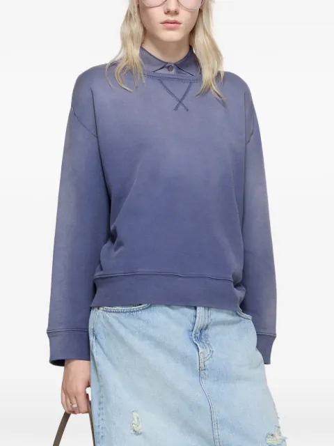Acne Studios sprayed logo sweatshirt Blue CI0216