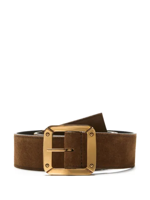 Acne Studios square-buckle leather belt Brown CG0295
