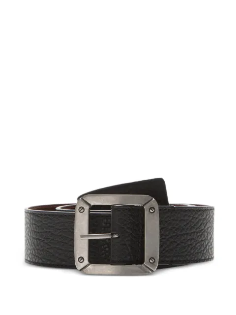 Acne Studios textured square-buckle belt Black CG0319