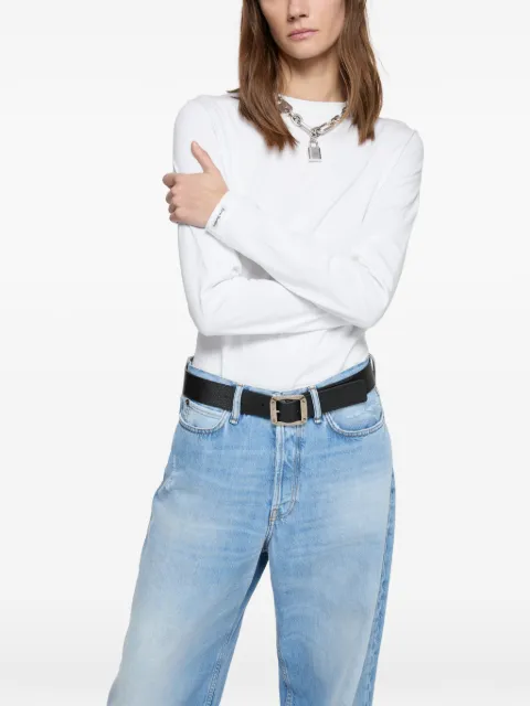 Acne Studios satin label T-shirt - regular White CL0434
