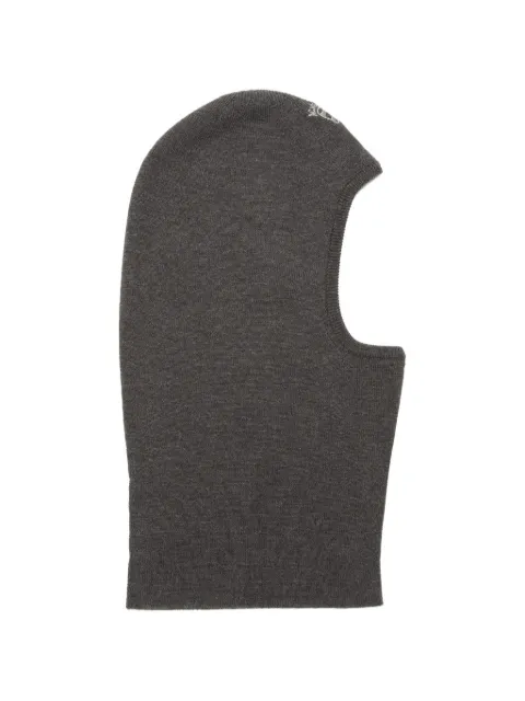 Acne Studios wool logo balaclava Grey C40421