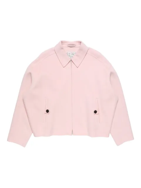 Acne Studios zip-up shirt jacket Pink B90837
