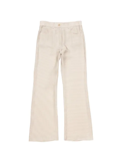 Acne Studios patterned trousers Neutrals AK1032