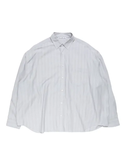 Acne Studios striped button-up shirt Grey BB0698
