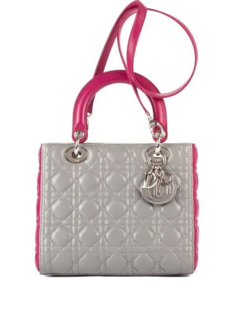 Christian Dior Pre-Owned medium Lady Dior tote bag Grey 16BO0144