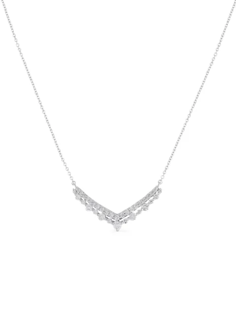 LB Exclusive V-pendant diamond necklace Silver PN16158W