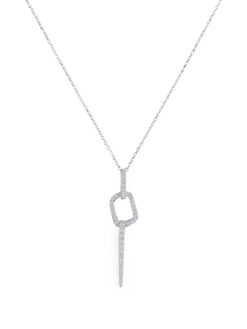 LB Exclusive diamond pendant necklace Silver PN16229W