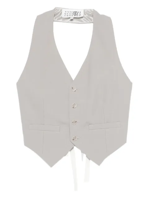 MM6 Maison Margiela buttoned waistcoat Grey S52FB0104M35436