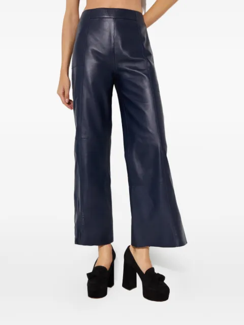 AERON leather trousers Blue PA257MIDNIGHTBLUE