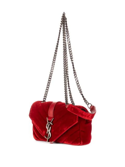 Saint Laurent Pre-Owned chevron shoulder bag Red LND3992890616