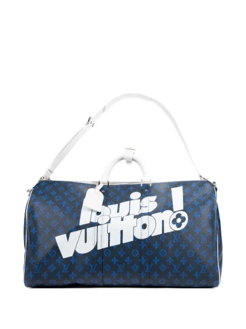 Louis Vuitton Pre-Owned Everyday Keepall Bandoulière 50 luggage bag Blue CHIP