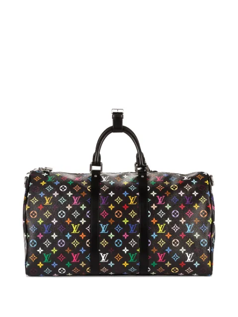 Louis Vuitton Pre-Owned x Takashi Murakami Keepall 50 duffle bag Black CHIP