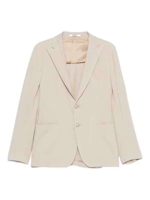 Tagliatore notched-lapel blazer Neutrals 1SMJ26K770151