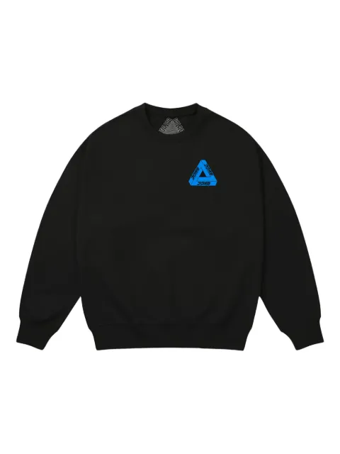 Palace Fukuoka Tri-Ferg crew-neck sweatshirt Black P0084