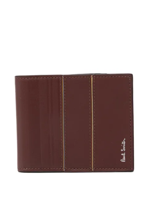 Paul Smith striped leather wallet Brown M1A7267USTPAN