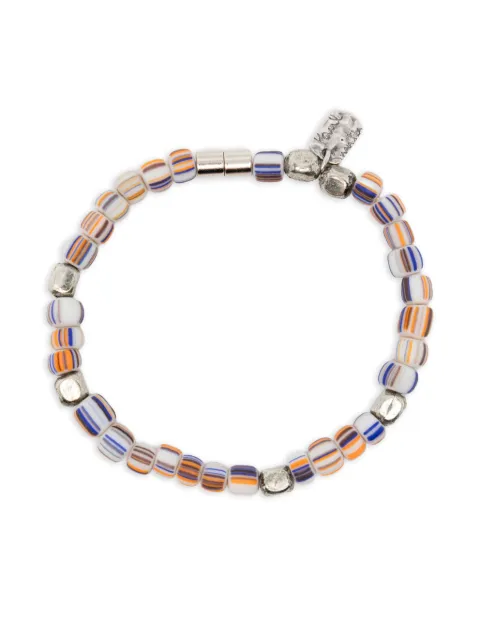 Paul Smith striped-beads bracelet Silver M1ABRACPSTRIP