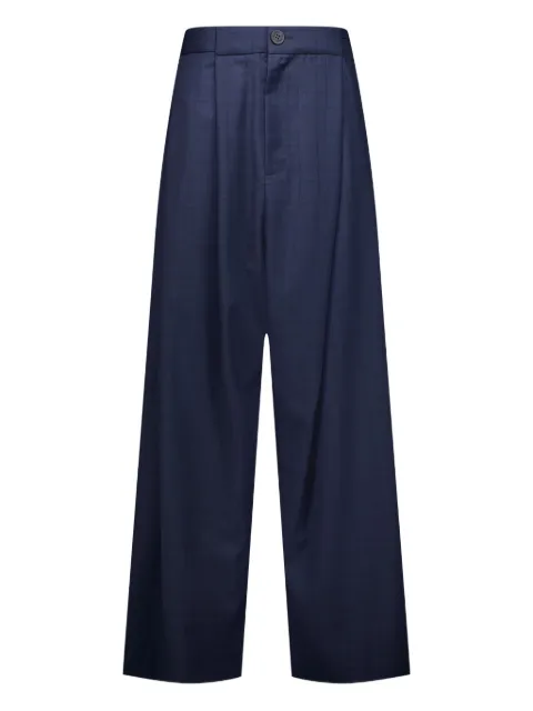 Natasha Zinko pleats-detailed trousers Blue PF25NZ303