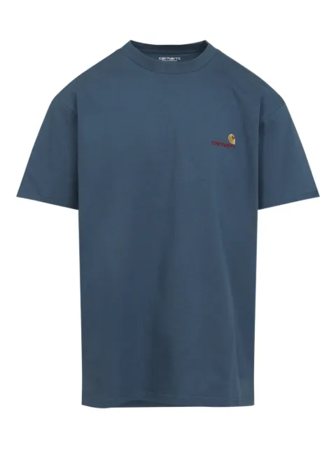 Carhartt WIP S/S American Script embroidered T-shirt Blue I029956