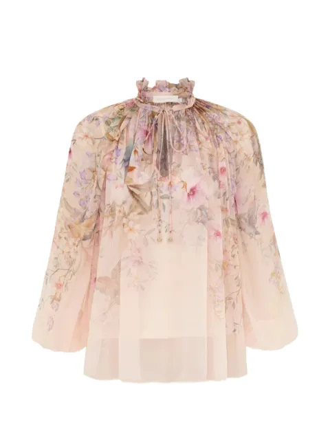 ZIMMERMANN Rebellion printed blouse Neutrals 0991TC261