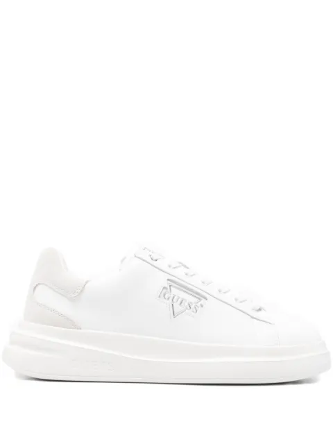 GUESS USA logo lace-up low-top sneakers White FMFBANLEL12