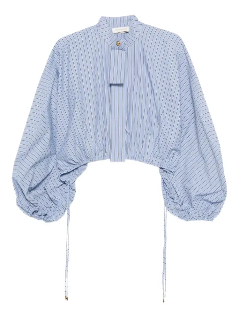 ZIMMERMANN mandarin-collar shirt Blue 7065TC26R
