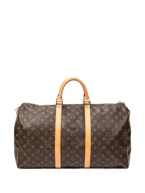 Louis Vuitton Pre-Owned Keepall monogram canvas luggage Brown FL0011JANUARY