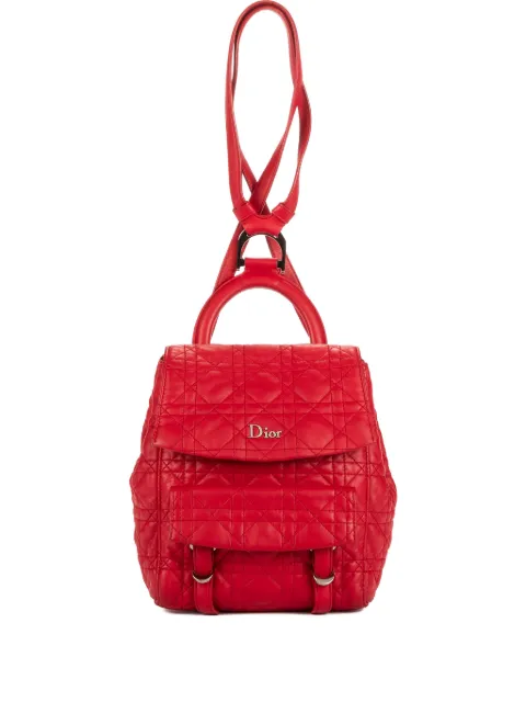 Christian Dior Pre-Owned Stardust quilted flap backpack Red 01RU0166