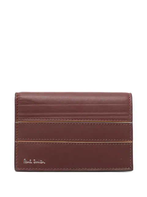 Paul Smith striped leather wallet Brown M1A4774USTPAN