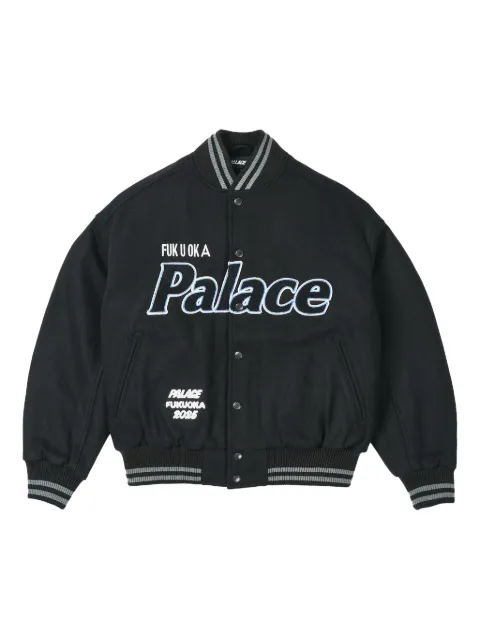 Palace logo-patch bomber jacket Black P0080