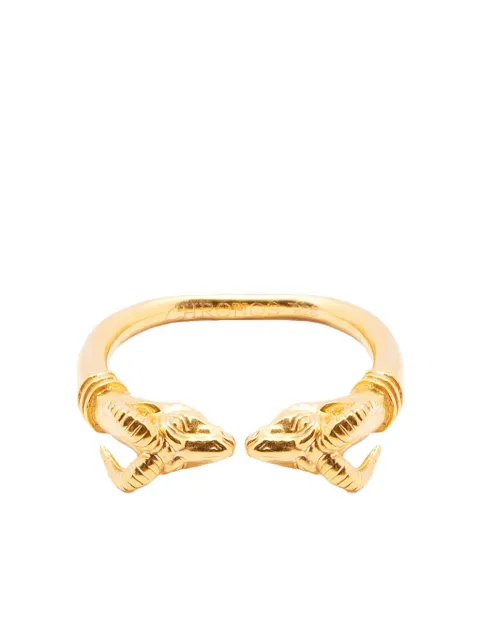 CHRONOS sterling silver animal-motif ring Gold R26G