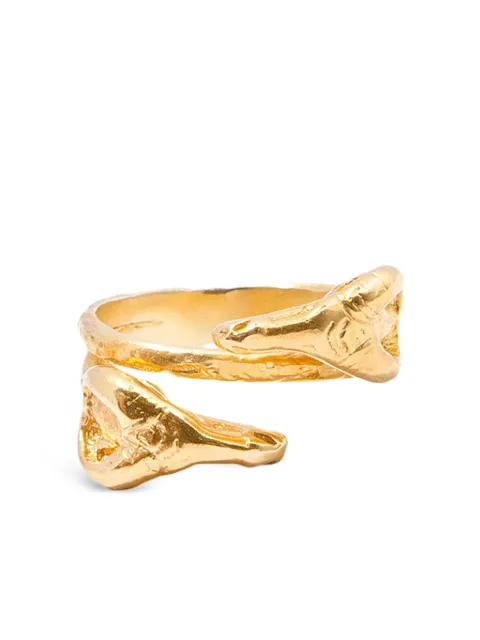 CHRONOS sterling silver animal-motif ring Gold R25G