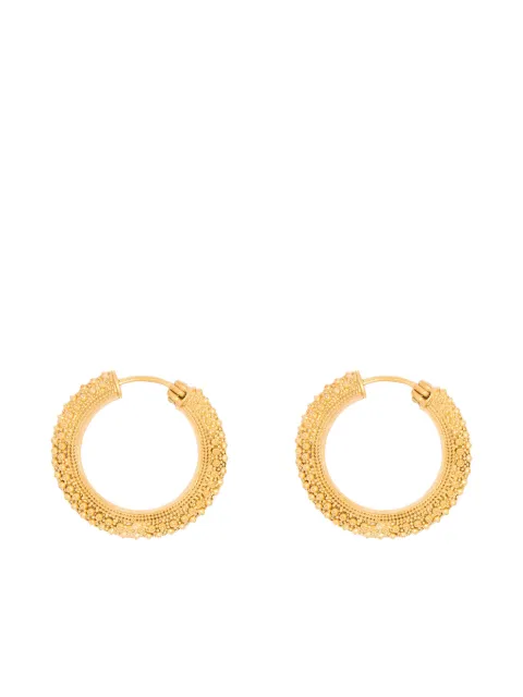 CHRONOS sterling silver Tsvara hoop earrings Gold E07G