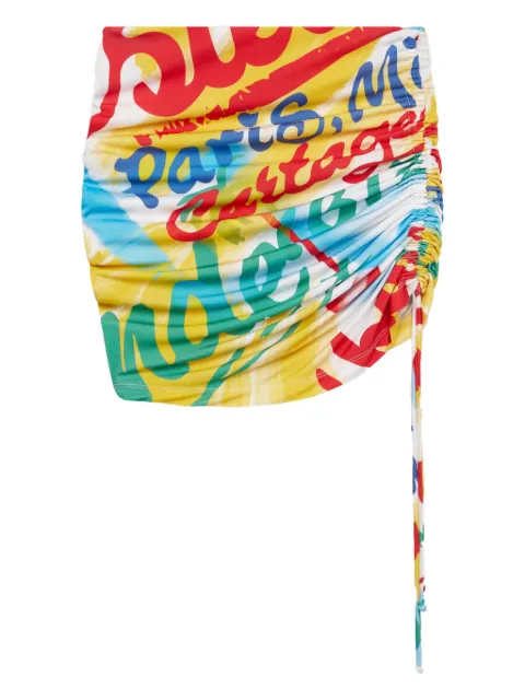 Donde Esteban Bazurto mini skirt Yellow D41SKI222